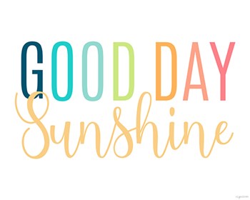 Good Day Sunshine by Kyra Brown art print