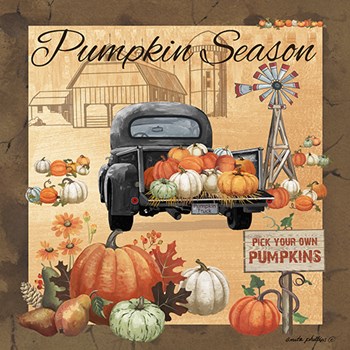 Pumpkin Season II by Anita Phillips art print