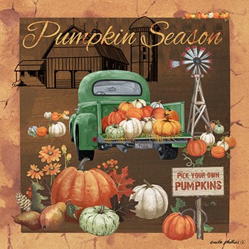 Pumpkin Season V by Anita Phillips art print