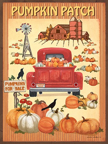 Pumpkin Patch II by Anita Phillips art print