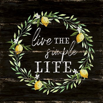 Live the Simple Life by Jennifer Pugh art print