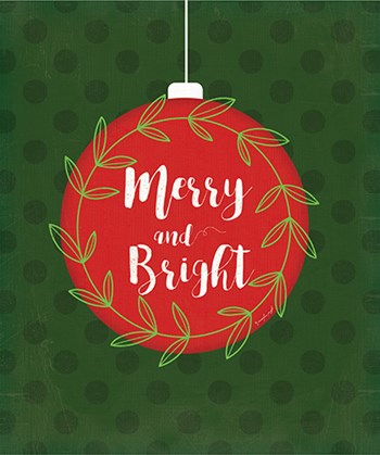 Merry and Bright by Jennifer Pugh art print