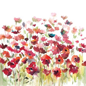 Through The Garden by Rebecca Meyers art print