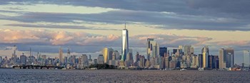 Manhattan with Statue of Liberty and One WTC by Richard Berenholtz art print