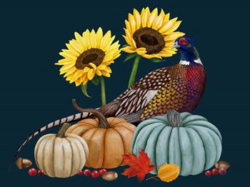 Pheasant Harvest I by Grace Popp art print