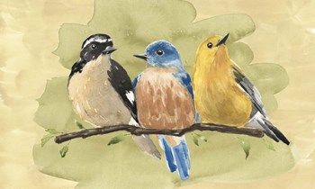 Bird Perch IV by Annie Warren art print