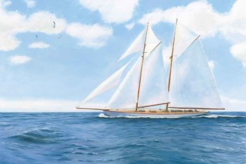 Majestic Sailboat by James Wiens art print