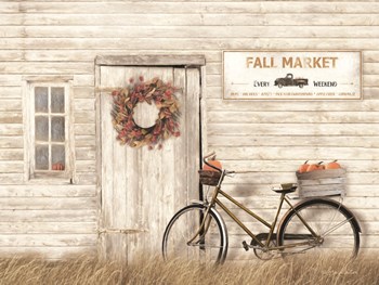 Pumpkin Bicycle by Lori Deiter art print