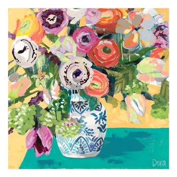 Bohemian Bouquet by Dora Knuteson art print
