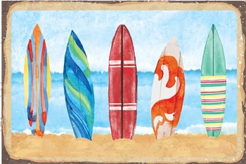 Surf Boards by ND Art &amp; Design art print
