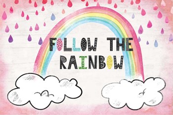 Follow the Rainbow by ND Art &amp; Design art print