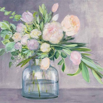 Spring Bouquet Plum Crop by Julia Purinton art print