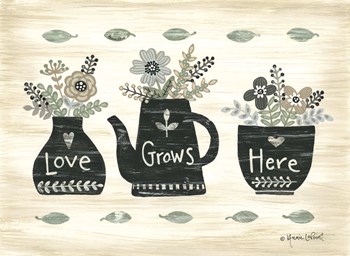 Love Grows Here by Annie Lapoint art print