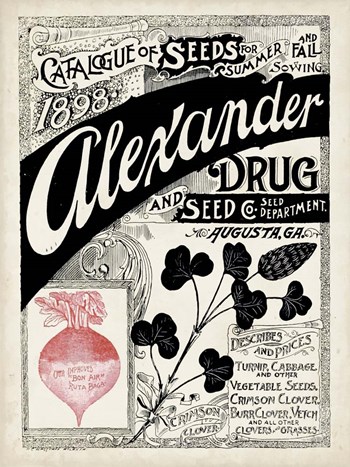 Antique Seed Packets XIV art print