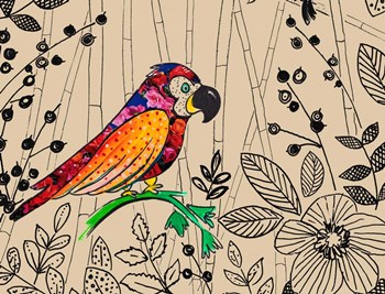 Bird Rainforest by Patricia Pinto art print