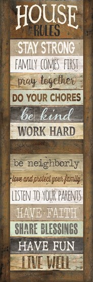 House Rules by Marla Rae art print