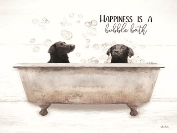 Happiness is a Bubble Bath by Lori Deiter art print