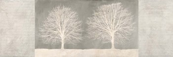 Trees on Grey panel by Alessio Aprile art print