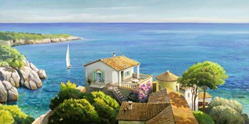 Villa sul Mediterraneo by Adriano Galasso art print