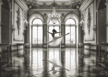 Ballerina in a Palace Hall by Lauren Julian art print