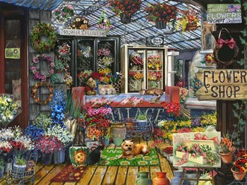 The Flower Shop by Tom Wood art print