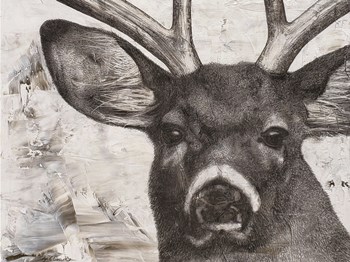 Deer landscape by Marie-Elaine Cusson art print