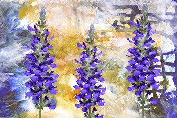 I Love Purple Flowers by Ata Alishahi art print