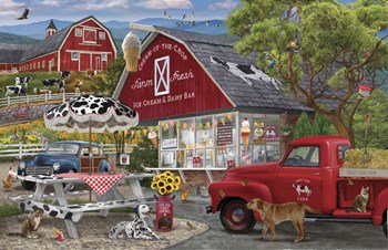 Dairy Bar by Bigelow Illustrations art print