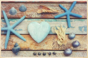 Beach Memories I by Cora Niele art print