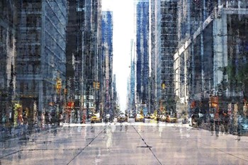 Street Scene NYC by David Manlove art print