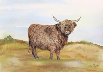 Farm Animal In Pasture A by Jean Plout art print
