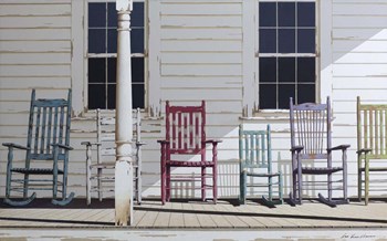 Rocking Chair Family by Zhen-Huan Lu art print