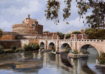 Castel Sant&#39;angelo by Guido Borelli art print