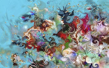 Coral Reef 77 by Natalia Rudzina art print