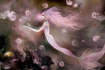 Mermaid Rose by Natalia Rudzina art print