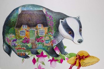 English Cottage by Oxana Zaika art print