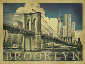Brooklyn by Old Red Truck art print