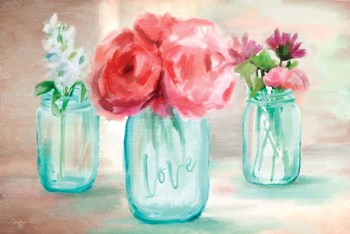 Floral Trio by Mollie B. art print