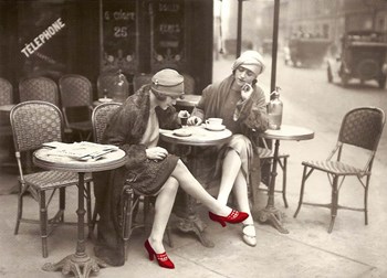New Shoes Paris 1925 by Tina Lavoie art print