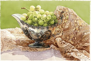 Dancing Loon Grapes by Jane Freeman art print