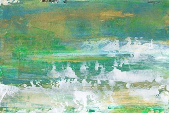 Chartreuse &amp; Aqua I by Lila Bramma art print