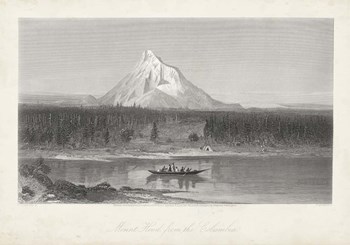 Mount Hood from the Columbia by William Cullen Bryant art print
