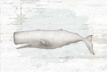 Calming Coastal Whale by Jennifer Pugh art print