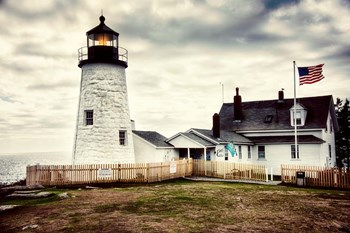 American Harbor Lighthouse by Andy Amos art print