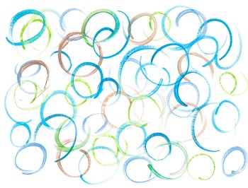 Colorfully Cool Circles by Julie DeRice art print