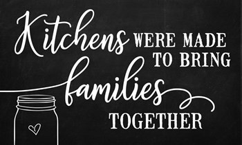 Kitchens Bring Families Together by Anna Quach art print