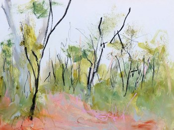 Loop Trail Through Swamp Oak Woodland by Ann Gordon art print
