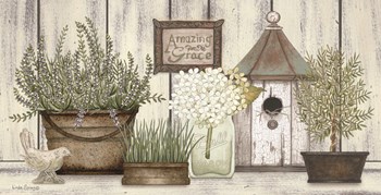 Collection of Herbs by Linda Spivey art print