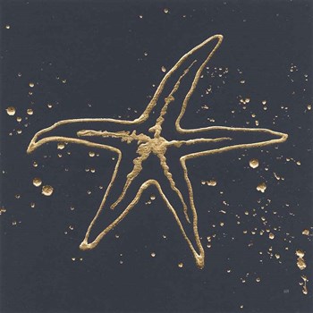 Gold Starfish I by Chris Paschke art print
