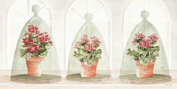 Garden Cloche Trio II by Cindy Jacobs art print